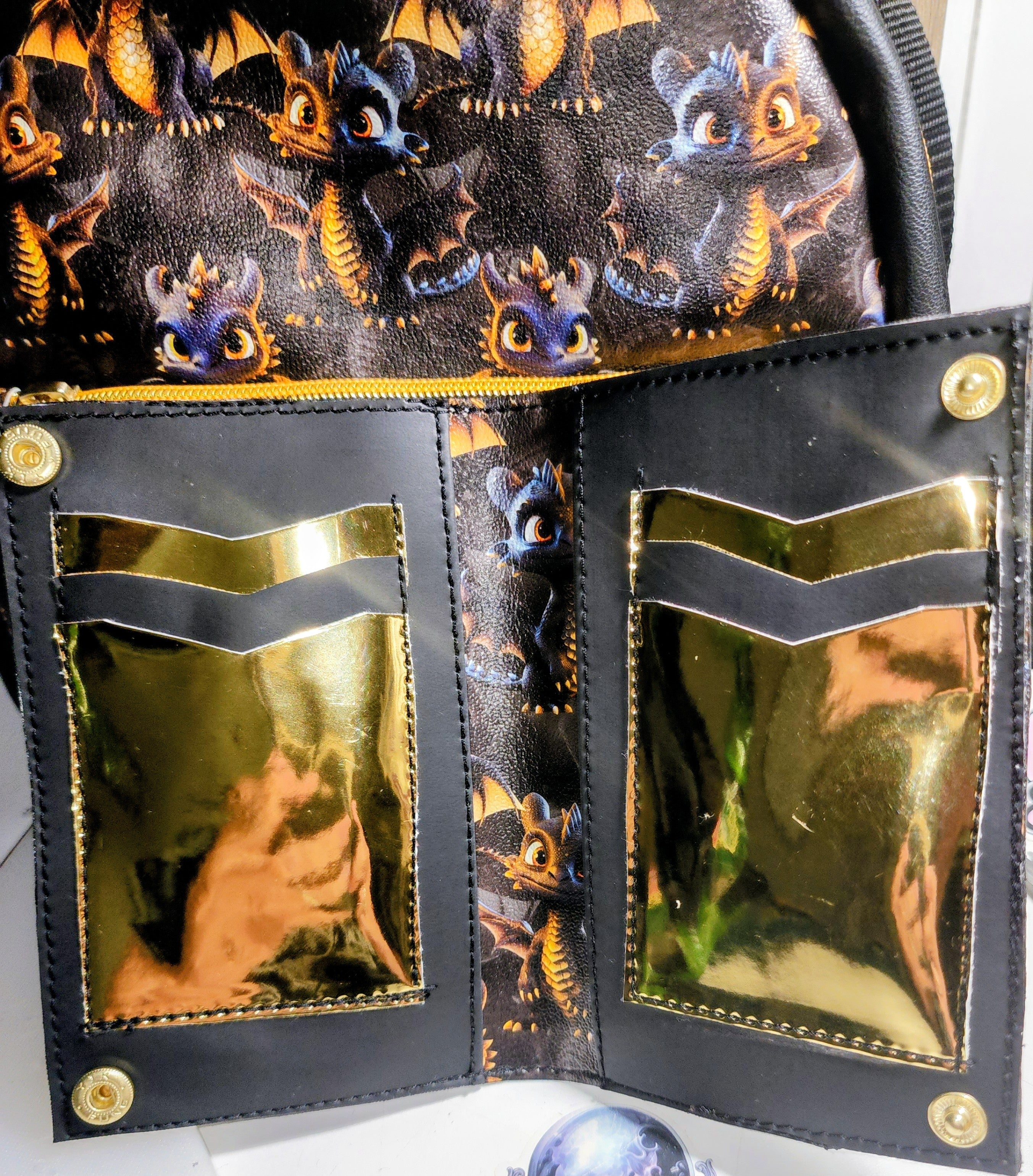 Dragon backpack and wallet combo